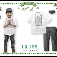 HOT SALE LK162 A2 BESAR BAJU MUSLIM KOKO PENDEK ANAK IMPORT LEBARAN
