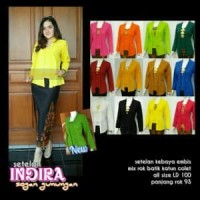 Kebaya Kartini Kutubaru Tradisional Wanita Pink Putih H PROMO