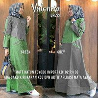 Limited! Dress busui / Gamis menyusui / Baju hijab murah : Valencia M