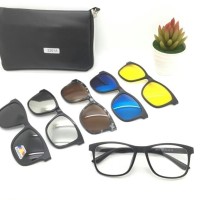 KACAMATA PAKET 5 LENSA CLIP ON 2201 HARGA GROSIR GAYA FASHION TERMURAH
