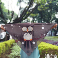 Hijab segi empat printing voal paris premium D-001
