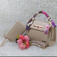 Tas Wanita Tas Fashion Tas Murah Tas KW Semi Super Tas Terlaris ivory