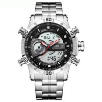 EIWS2DEC Weide Jam Tangan Digital Analog Pria Strap Stainless Steel W