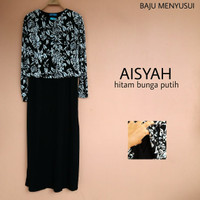 Baju Muslim Dress Gamis Hamil dan Menyusui Aisyah