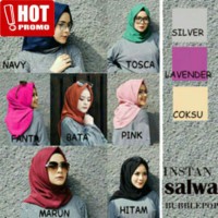 Jilbab Instan Salwa Bubblepop Warna Hijau Tosca