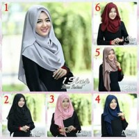 Jilbab Pashmina Instan Hana Bubblepop Menutup Dada