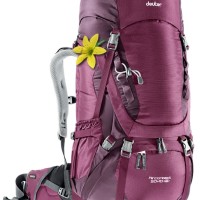 Tas Gunung Hiking Keril Carrier Deuter Aircontact 50+10 SL + Raincover