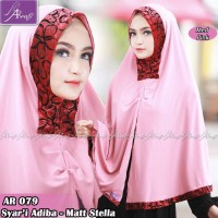Jilbab Instan Syari Adiba (Med Pink) By Arrafi Jilbab Kerudung Hijab