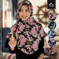 Jual JILBAB LANGSUNG INSTAN SYRIA BERGO SERUT TALI AMANDA MOTIF JERSEY Murah
