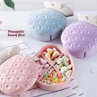 Kotak Toples Snack Kue Permen Kacang Bentuk Nanas Pineapple Snack Box