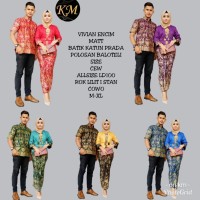 Sarimbit Batik Kemeja dan RokBlus Panjang Vivian Encim