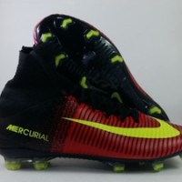 Sepatu Bola Nike Mercurial Superfly V Merah Pink Replika Impor