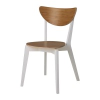 Ikea NORDMYRA Kursi, bambu, putih