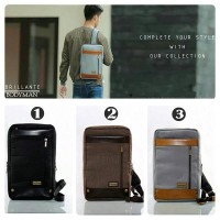 LEBARAN SALE! Tas Pria Ransel Sling Pack Brillante Body Berkualitas