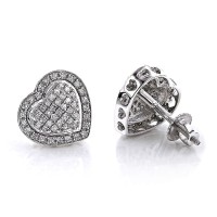 Anting Giwang Emas 18k 75% ASLI BERLIAN Natural Diamond WK177