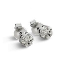 Anting Giwang Emas 18k 75% ASLI BERLIAN Natural Diamond WK162