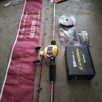 Paketan Toman Joran Bait Casting Maguro dan Reel Bait Casting Maguro