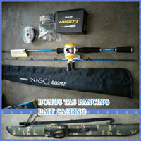 Paket Reel Bait Casting Maguro Dan Joran Bait Casting Shimano NASCI
