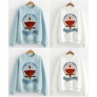 promo BAJU KAOS LENGAN PANJANG WANITA CEWEK MOTIF TERBARU DORAEMON wa