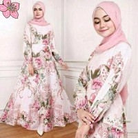 promo gamis cantik maxy bunga ima baju wanita remaja terbaru dres mur