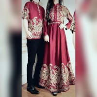 Jual Couple batik queena baju muslim pasangan queen sarimbit murah Murah