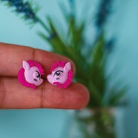 anting anak kuda poni my little pony pinke pie handmade clay unicorn