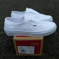 SEPATU SNEAKERS PRIA WANITA UNISEX VANS AUTHENTIC ALL WHITE SIZE 37-44