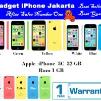 APPLE IPHONE 5C - 32GB - 4G LTE - GARANSI PLATINUM 1 TAHUN