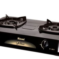 Rinnai Kompor Gas 2 Tungku Teflon RI 302S