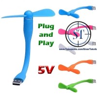 Jual Kipas Angin USB MINI Fleksibel Fan Flexyble langsung Power Bank Laptop Murah
