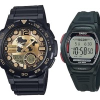 Jam Tangan Casio Original Couple Pria&Wanita AEQ-100BW- Murah