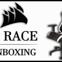 Corsair T1/T 1 Race Gaming Chair / Kursi Gaming White / Putih