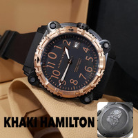 Khaki Hamilton 48mm Jam Tangan Pria Elegan Macho