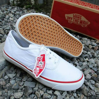 Sepatu vans authentic putih ukuran 36-40