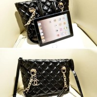 TRENDY! TAS TANGAN DOMPET SEMI FORMAL WANITA UKURAN BESAR SILVER GOLD