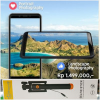 Advan i6 Full View Garansi Resmi Black + Bonus Tongsis