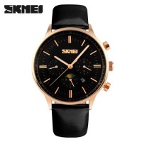 Jam Tangan Pria Cowok Original Asli Skmei kulit TAHAN AIR Casio Rolex