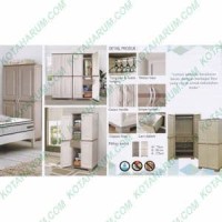 lemari pakaian baju plastik 2 pintu olympic olymplast OMC ST 1 bandung