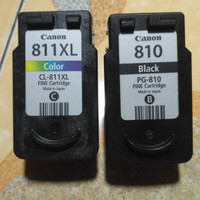 tinta printer Canon 811xl &810 perpasang seken kosongan