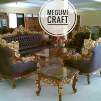 Kursi tamu sofa mewah kayu jati ukir jepara mebel minimalis