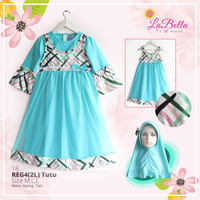 baju busana gamis muslim anak perempuan labella Reg4.18(3-6th)