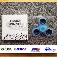 Spinning Toy Mainan Fidget Spinner Lampu Led Rainbow Glow In The Dark