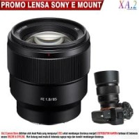 Sony FE 85mm F18 E Mount Sony A6000 A6300 A7 - Lens oke Terjamin