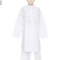 Jual CUCI GUDANG Baju Koko Pakistan Anak Usia 6-12 Tahun Warna Putih Bahan Murah