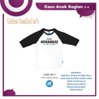 AR 17| Baju Kaos Anak Bandung Raglan Terbaru Muslim Brand Ammarkids