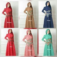 Jual BAJU GAMIS TERBARU GAMIS LEBARAN 2017 / BAJU PESTA MUSLIMAH / GAMIS Murah