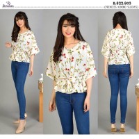 BAJU BLOUSE MURAH Baju Atasan Wanita Murah Blouse Kimono Lengan 3/4