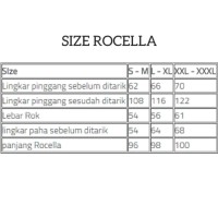 TERBARU ROCELLA Rok Celana Jeans/Denim (XXL-XXXL)