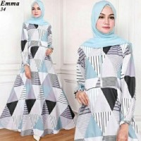 Harga Gila-Gilaan Termurah Maxi Cantik Grey - Baju Muslim Wanita (34)