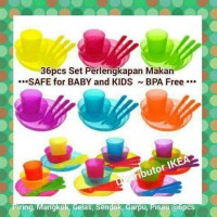 Jual Set Lengkap Perlengkapan Makan Anak Bpa Free Aman Utk Bayi Ikea Kalas Murah